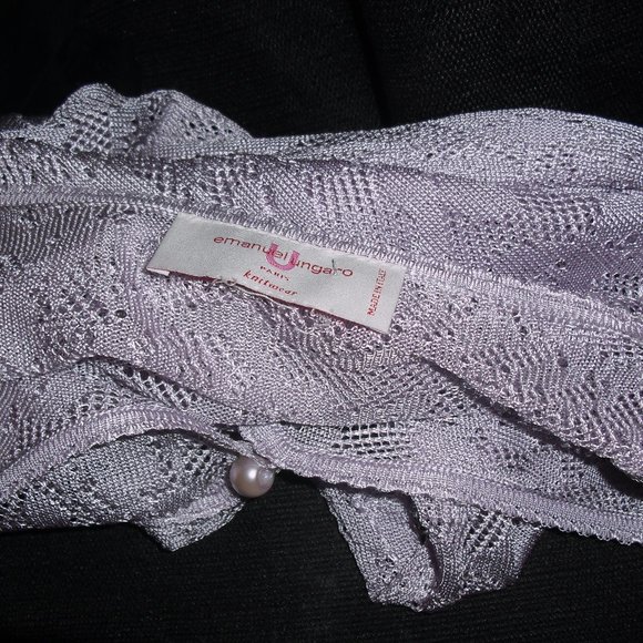 Emmanuel Ungaro,Paris,lavender,light purple,cardigan,New,Made In Italy,Unique - Picture 2 of 4